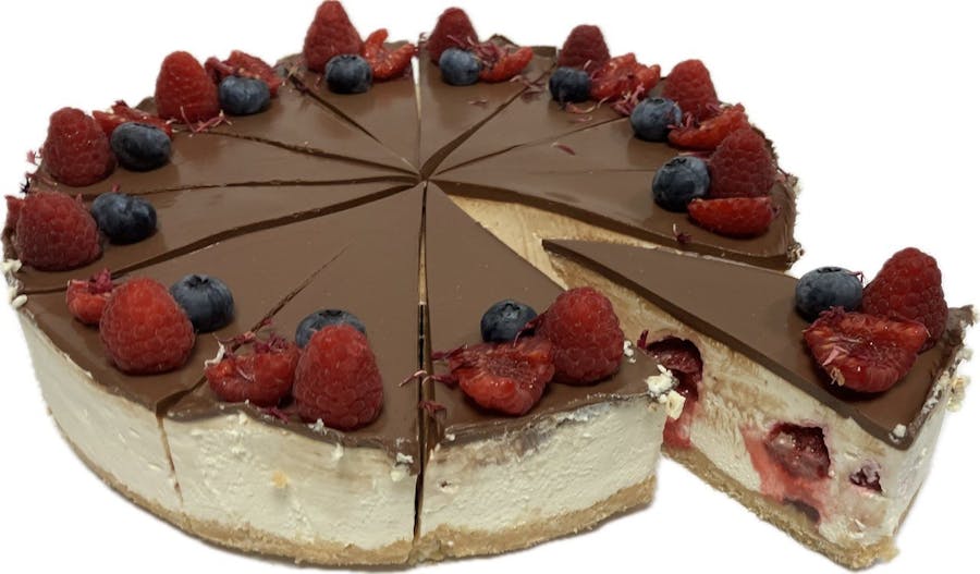 Cheesecake malinovo-nutellový (nepečený)