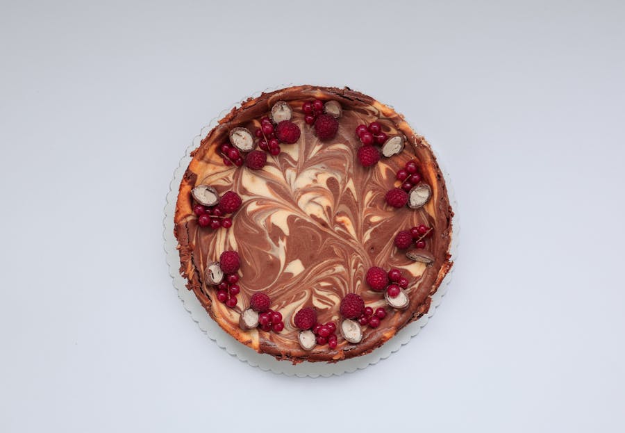 Cheesecake mramorový čokoládovo-vanilkový