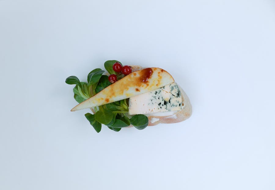 Kanapka gorgonzola a grilovaná hruška