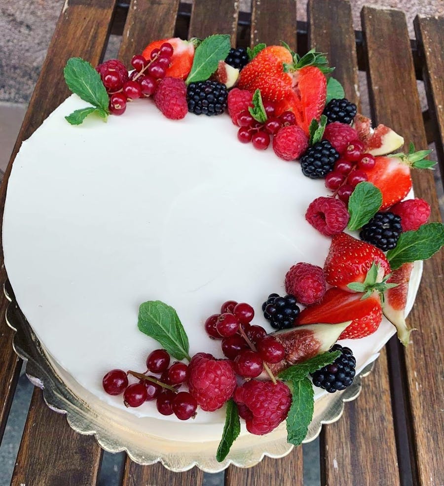 Vanilkovo-jahodová torta – klasik L